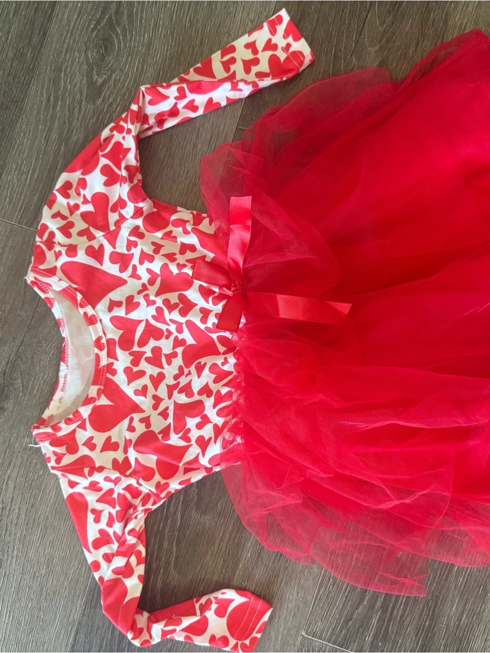 Red Heart Tulle Dress - Kids Costume